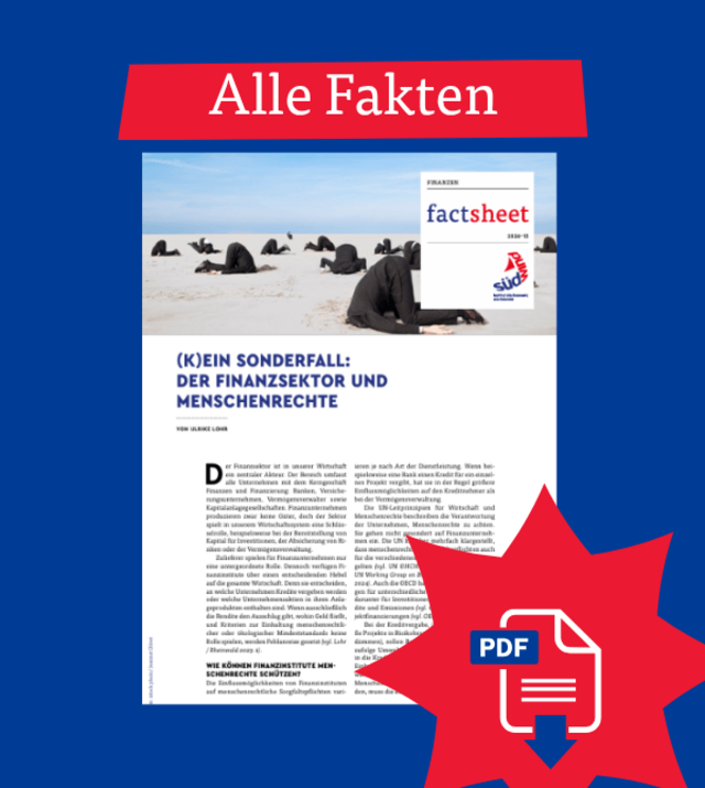 Der Finanzsektor und Menschenrechte: Wegsehen bei menschenrechtlichen Risiken Symbolbild von Menschen, die den Kopf in den Sand stecken.