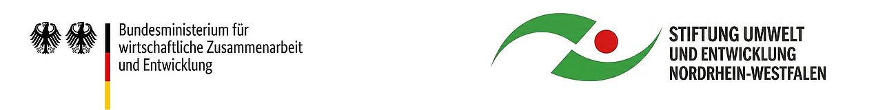 Logo vom BMZ sowie von der SUE NRW